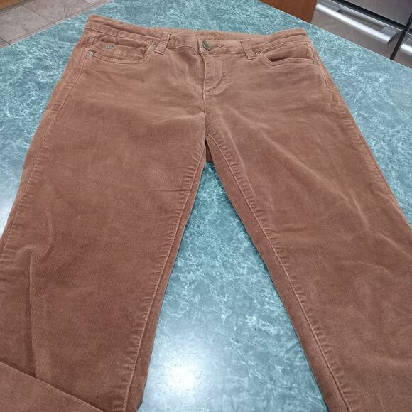 Kut From the Kloth Women's Tan Corduroy Pants Mid-Rise Straight Stretch Size 8 - Picture 4 of 16